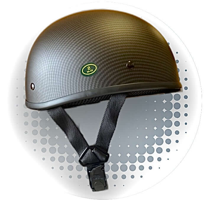 MicroLID Blister CFL NOT-DOT Beanie Helmet With Carbon Fiber Look For Bikers