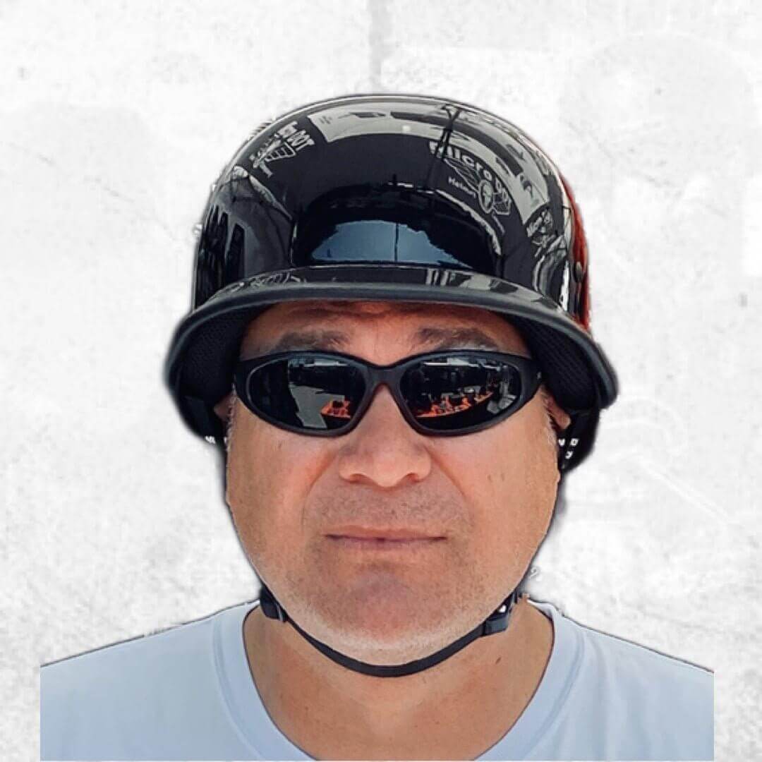 Mayhem German Style Beanie Motorcycle Helmet by Micro DOT