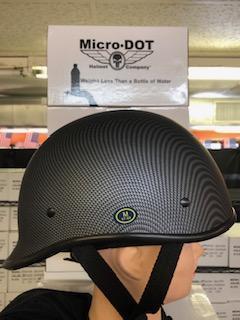Twister Original Carbon Fiber Look - Reversible Beanie DOT Helmet - Skootdog.com
