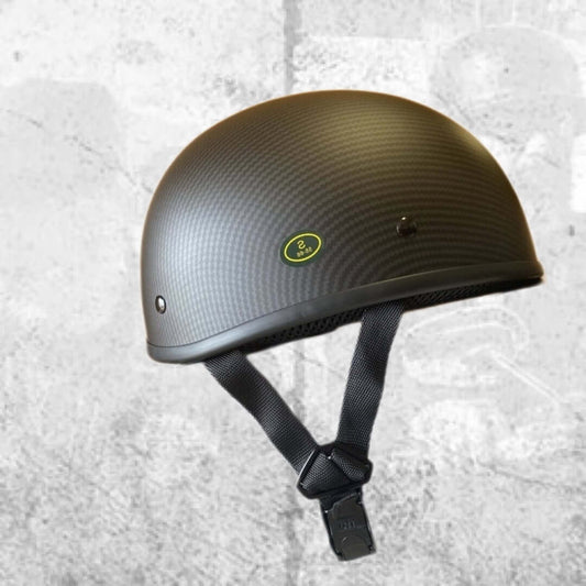 MicroLID Blister CFL NOT-DOT Beanie Helmet With Carbon Fiber Look For Bikers