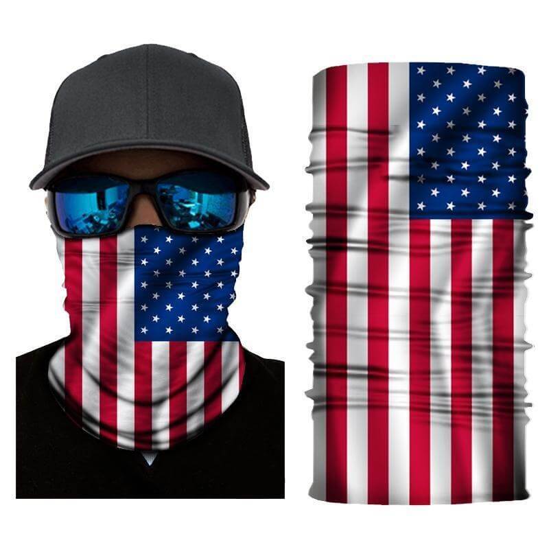 Face Shield American Flag Neck Gaiter Bandana