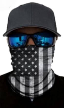 Face Shield Subdued American Flag Neck Gaiter Bandana - Skootdog.com