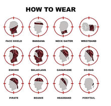 Face Shield Subdued American Flag Neck Gaiter Bandana - Skootdog.com