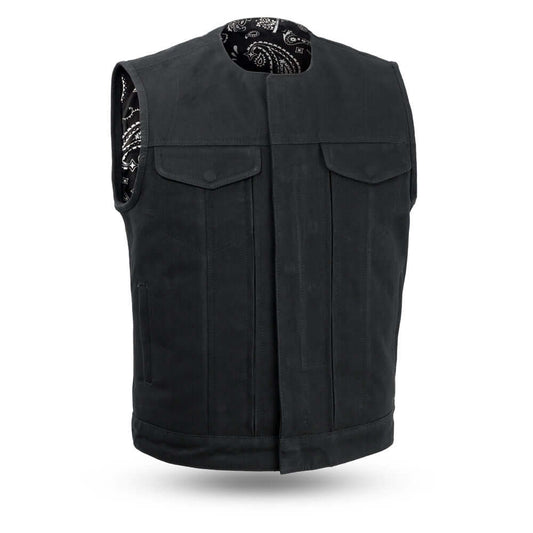 Heavy Hitter - Men's Motorcycle Canvas Vest - 2XL - Skootdog.com