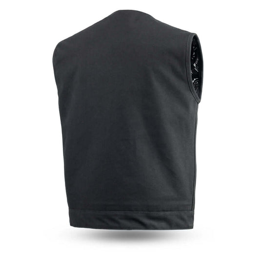 Heavy Hitter - Men's Motorcycle Canvas Vest - 2XL - Skootdog.com