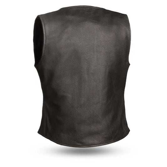 Honey Badger - Women's Motorcycle Leather Vest - Skootdog.com