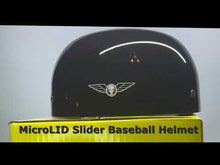 MicroLid Slider -Baseball Motorcycle Helmet Black Gloss