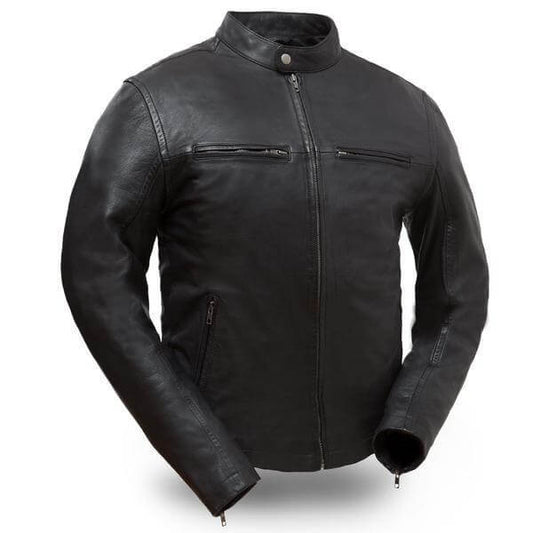 Men's Leather Jacket "Hipster" - Skootdog.com