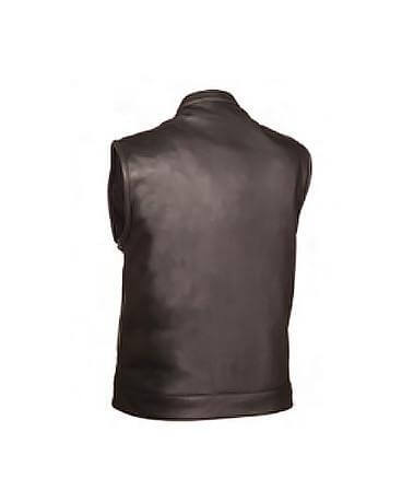 Men's Leather Vest "Blaster" FMM690BSF - Skootdog.com