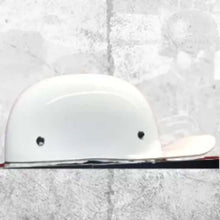 MicroLid Slider Baseball Motorcycle Helmet White Gloss